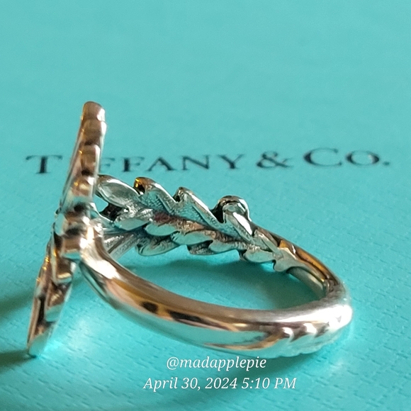 1885 Tiffany & Co. Daisy Spoon Ring in Sterling Silver Luxury Vintage #21 - Picture 7 of 16